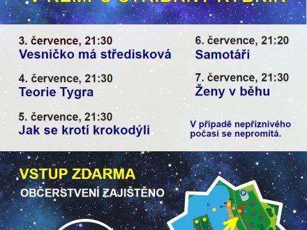 Od středy 3. 7. rozjíždíme letní kino